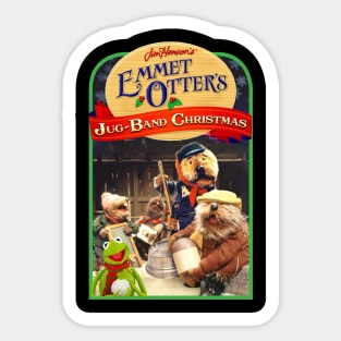 Funny Emmet Otter's Jug Band Christmas vintage Sticker